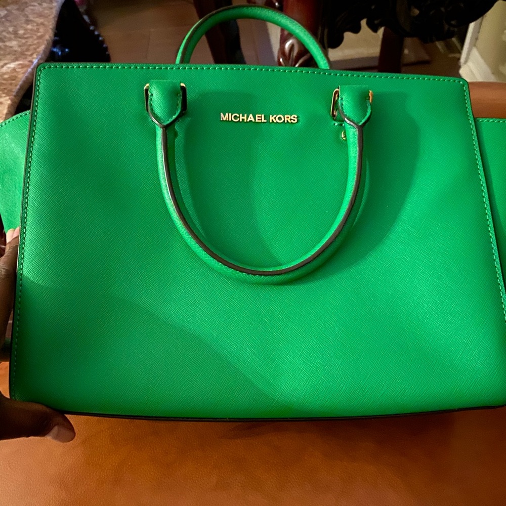 Authentic beautiful MK green bag